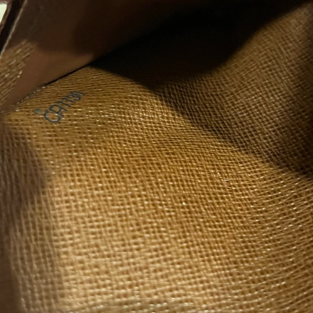 Louis Vuitton Brown Monogram Chain Shoulder Bag with Gold Hardware